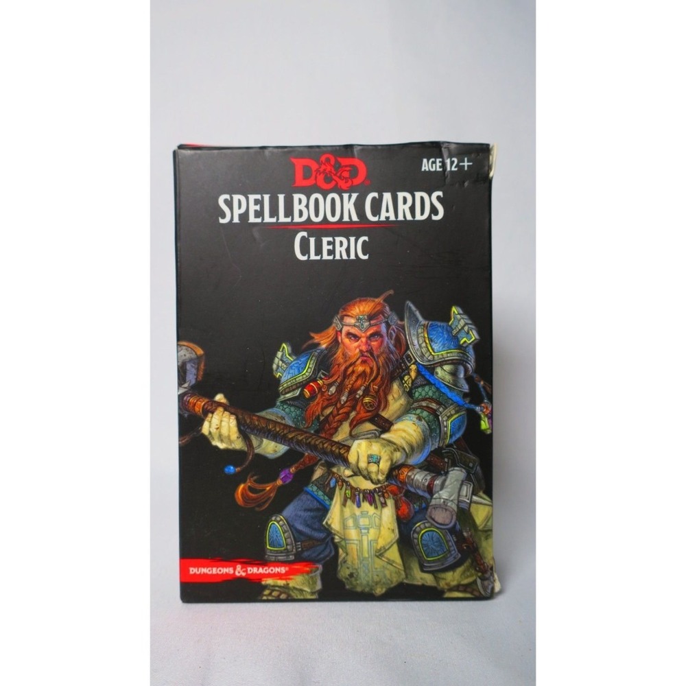 Dungeons & Dragons Spellbook Cards Cleric Deck 153 Laminated Cards D&D 5E RPG